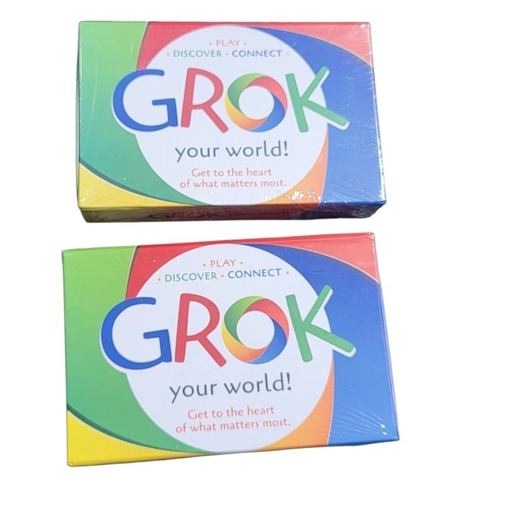 Lot of 3 GROK Your World Card Game NVC Empathy Feelings Needs Communication New